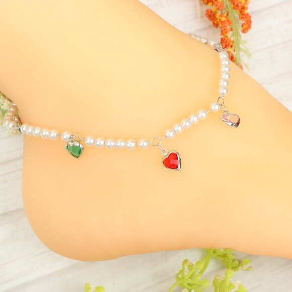"Handmade Anklet – Elegant & Delicate Jewelry for Women | UNVRC1439 - Picture 1 of 10